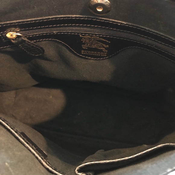 SOLD Authentic Burberry Haymarket Check Tote - Picture 5 of 8